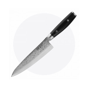 Профессиональный поварской кухонный нож 20 см, Gyuto, дамасская сталь, серия Ran, YAXELL, Япония, Ножи поварские