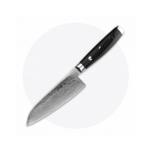 Нож кухонный Сантоку 12,5 см, Santoku, дамасская сталь, серия Gou, YAXELL, Япония, Ножи сантоку