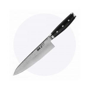 Профессиональный поварской кухонный нож 20 см, Gyuto, дамасская сталь, серия Gou, YAXELL, Япония, Серия GOU дамасская сталь 101 слой