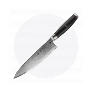 Поварской кухонный нож 20 см, Gyuto, дамасская сталь, серия Ypsilon (193 слоя), YAXELL, Япония, Серия SUPER GOU YPSILON дамасская сталь 193 слоя