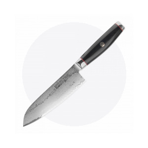 Нож кухонный Сантоку 16,5 см, Santoku, дамасская сталь, серия Ypsilon (193 слоя), YAXELL, Япония, Серия SUPER GOU YPSILON дамасская сталь 193 слоя