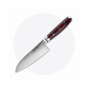 Нож кухонный Сантоку 12,5 см, Santoku, дамасская сталь, серия GOU 161, YAXELL, Япония, Ножи сантоку