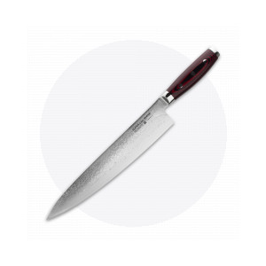 Профессиональный поварской кухонный нож 25 см, Gyuto, дамасская сталь, серия GOU 161, YAXELL, Япония, Ножи поварские